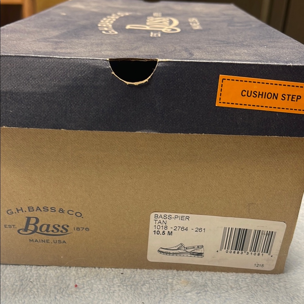 G.H. Bass & Co. Brown and White Boat Shoes with Moccasin Toe - Picture 10 of 10